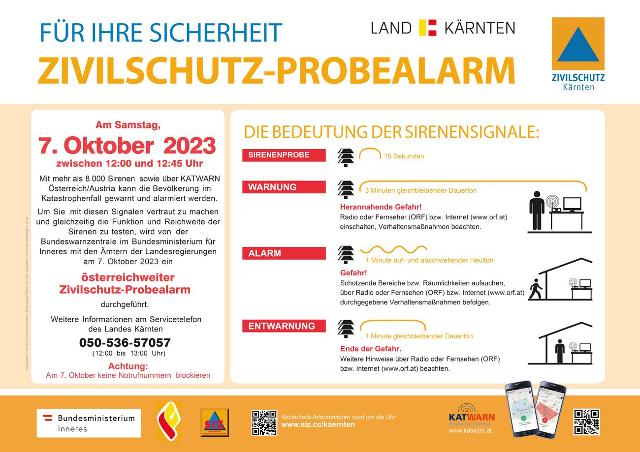 Wiener Neustadt: Zivilschutz-Probealarm am 6. Oktober